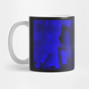 Blue watercolor paint Mug